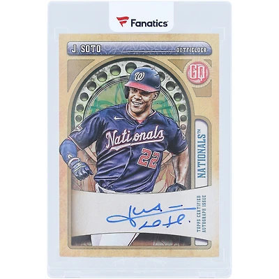 Juan Soto Washington Nationals Autographed 2021 Topps Gypsy Queen Bazooka Back #GQA-JS #8/25 Card