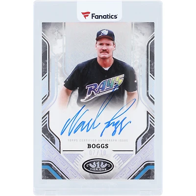 Wade Boggs Tampa Bay Rays Autographed 2025 Topps Tier One Holo #PPA-WB #7/10 Card