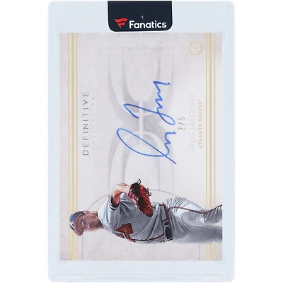 Greg Maddux Atlanta Braves Autographed 2017 Topps Definitive Gold #DCAI-GM #2/5 Card