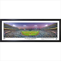 Los Angeles Dodgers 2025 World Series 13.5" x 39" Back-to-Back Wins Framed Panorama