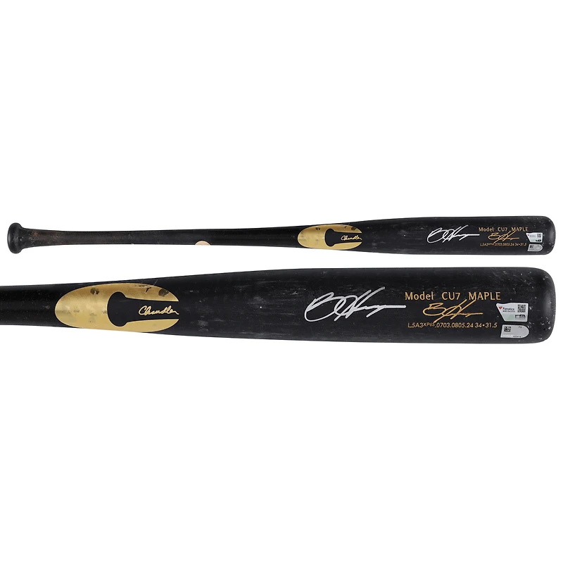 Bryce Harper Philadelphia Phillies Autographed Game-Used Chandler Bat from the 2025 MLB Season