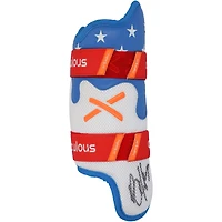 Bryce Harper Philadelphia Phillies Autographed Game-Used Blue Absolutely Ridiculous Leg Guard from the 2025 MLB Season