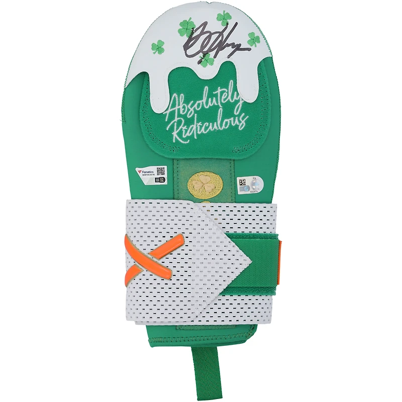 Bryce Harper Philadelphia Phillies Autographed Game-Used Green Absolutely Ridiculous Hand Pad from 2025 MLB Spring Training