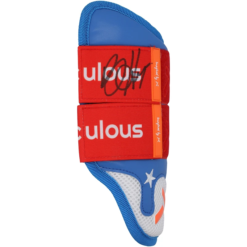 Bryce Harper Philadelphia Phillies Autographed Game-Used Blue Absolutely Ridiculous Elbow Guard from the 2025 MLB Season