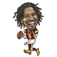 Jayden Daniels Washington Commanders Metal Caricature Wall Art