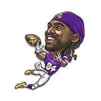 Randy Moss Minnesota Vikings Metal Caricature Wall Art