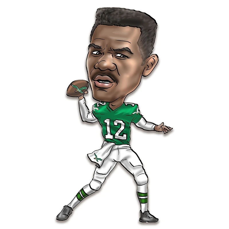 Randall Cunningham Philadelphia Eagles Metal Caricature Wall Art