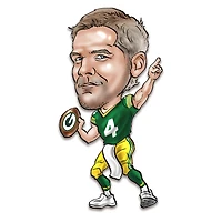 Brett Favre Green Bay Packers Metal Caricature Wall Art