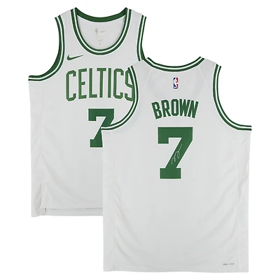 Jaylen Brown Boston Celtics Autographed White Nike Association Edition Swingman Jersey