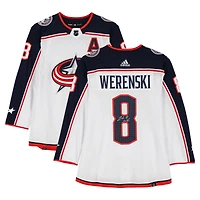 Zach Werenski Columbus Blue Jackets Autographed White adidas Jersey