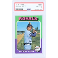 George Brett Kansas City Royals 1975 Topps #228 PSA Authenticated 4 Rookie Card