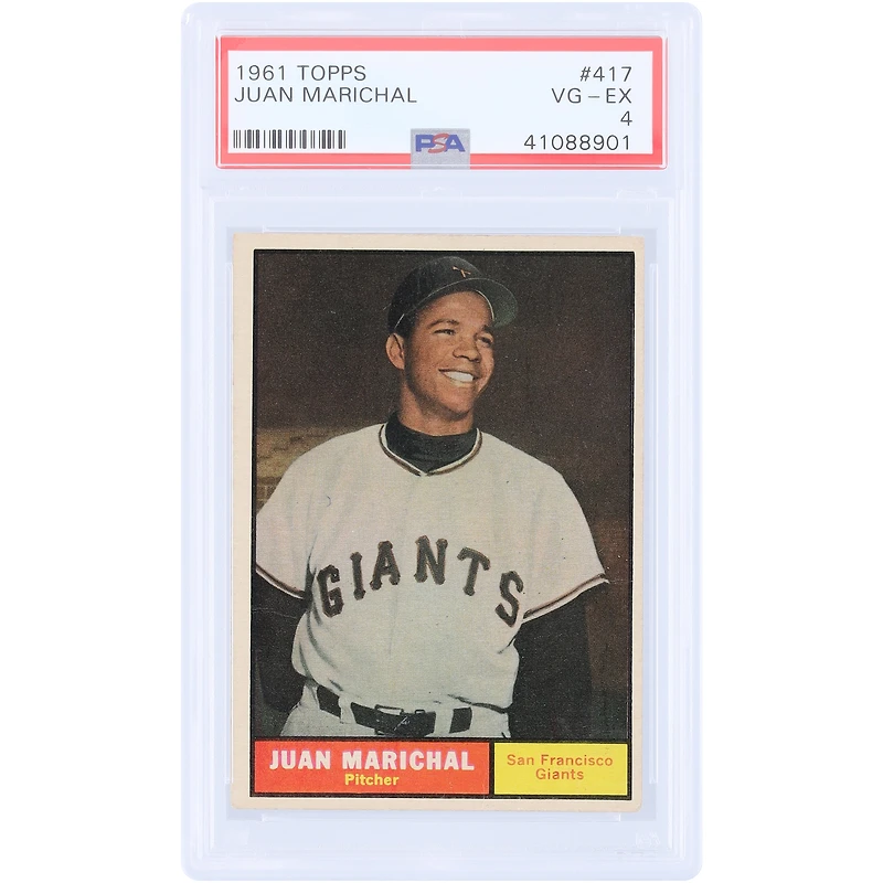 Juan Marichal San Francisco Giants 1961 Topps #417 PSA Authenticated 4 Rookie Card