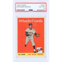Orlando Cepeda San Francisco Giants 1958 Topps #343 PSA Authenticated 4 Rookie Card