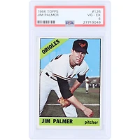 Jim Palmer Baltimore Orioles 1966 Topps #126 PSA Authenticated 4 Rookie Card