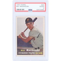 Bill Mazeroski Pittsburgh Pirates 1957 Topps #24 PSA Authenticated 2 Rookie Card