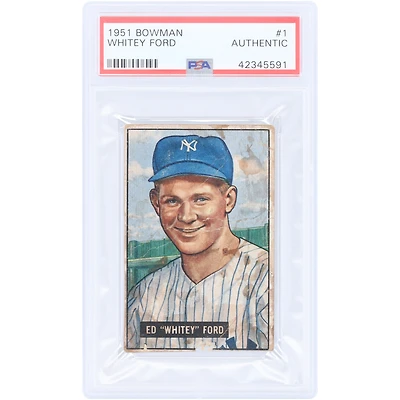 Whitey Ford New York Yankees 1951 Bowman #1 PSA Authenticated Rookie Card
