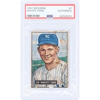 Whitey Ford New York Yankees 1951 Bowman #1 PSA Authenticated Rookie Card