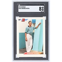 Mariano Rivera New York Yankees 1992 Bowman #302 SGC Authenticated 8 Rookie Card