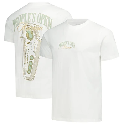 Men's Barstool Golf White WM Phoenix Open People's Open T-Shirt