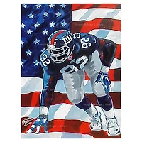 Deacon Jones Foundation Michael Strahan New York Giants 24" x 16" Fine Art Print by Artist Edgar Brown