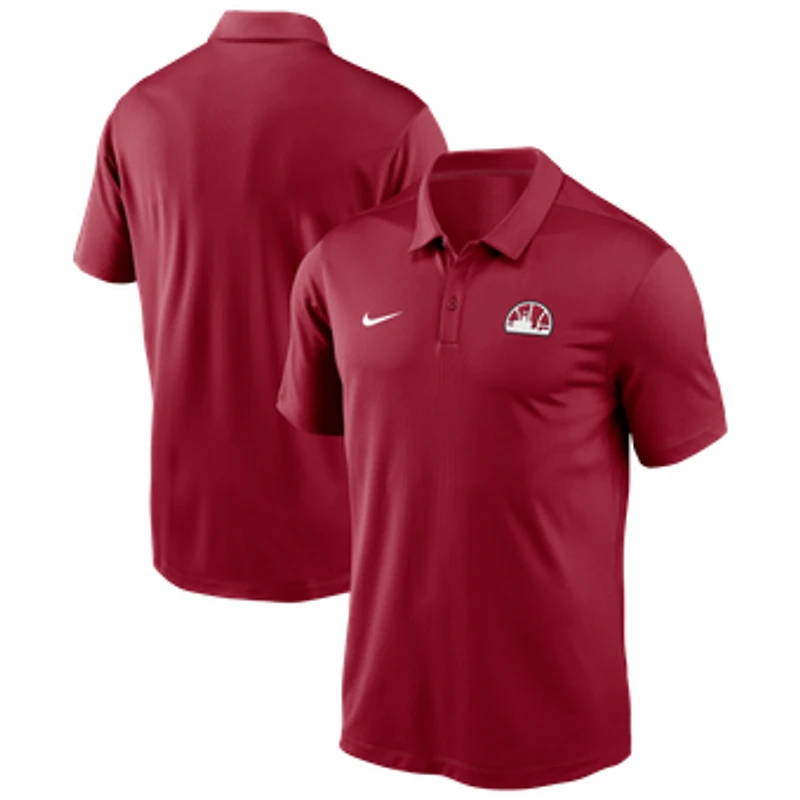 Men's Nike Crimson Washington State Cougars Clock Tower Collection Polo
