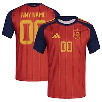 Men's adidas  Red Spain National Team 2026 Home Replica Custom Jersey