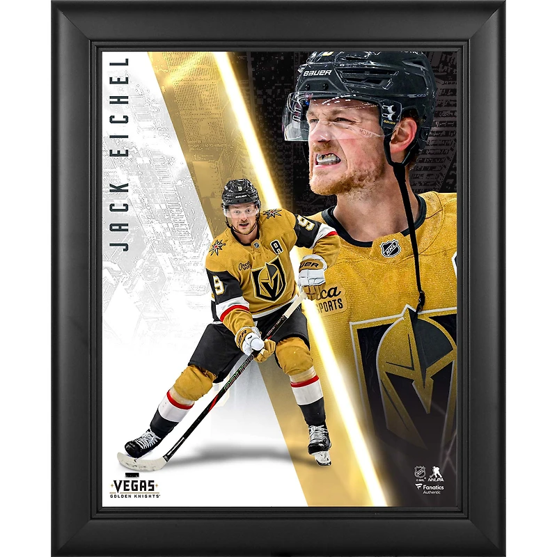 Jack Eichel Vegas Golden Knights Framed 13" x 16" Radiance Collage
