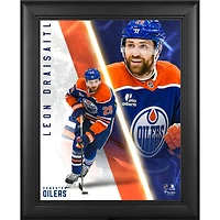 Leon Draisaitl Edmonton Oilers Framed 13" x 16" Radiance Collage