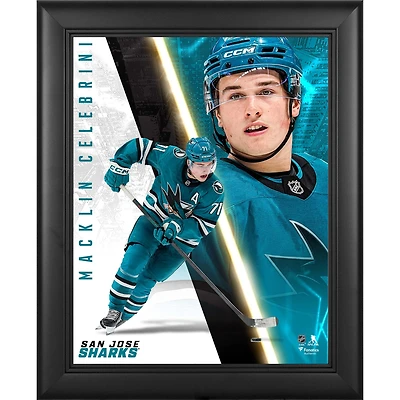 Macklin Celebrini San Jose Sharks Framed 13" x 16" Radiance Collage