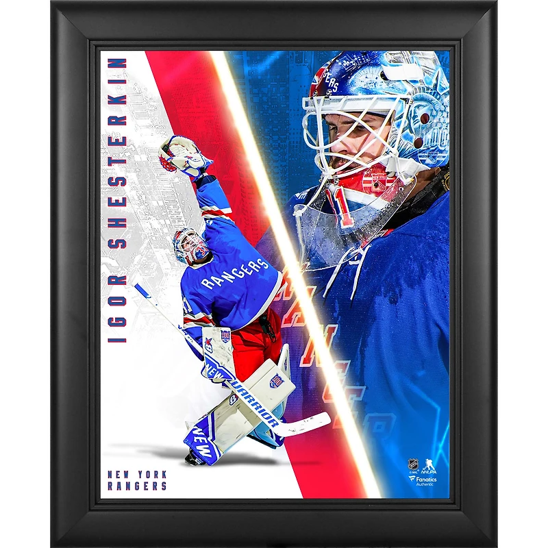 Igor Shesterkin New York Rangers Framed 13" x 16" Radiance Collage