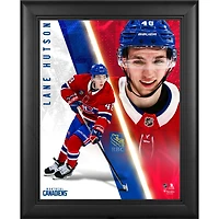Lane Hutson Montreal Canadiens Framed 13" x 16" Radiance Collage