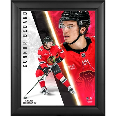 Connor Bedard Chicago Blackhawks Framed 13" x 16" Radiance Collage
