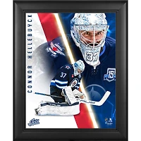 Connor Hellebuyck Winnipeg Jets Framed 13" x 16" Radiance Collage