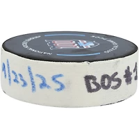 Matěj Blümel Boston Bruins Game-Used Goal Puck vs. New York Rangers on September 23, 2025