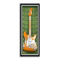Tennessee Volunteers 14" x 37" Electric Guitar Framed Art Print