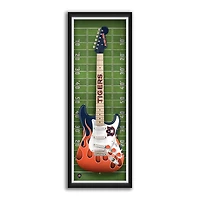 Auburn Tigers 14" x 37" Electric Guitar Framed Art Print