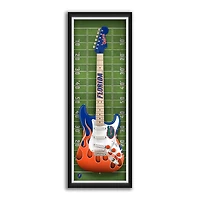 Florida Gators 14" x 37" Electric Guitar Framed Art Print