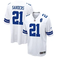 Men's Nike Deion Sanders White Dallas Cowboys Retired Player Game Jersey