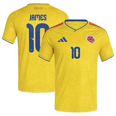 Men's adidas James Rodriguez Yellow Colombia National Team 2026 Home Replica Jersey