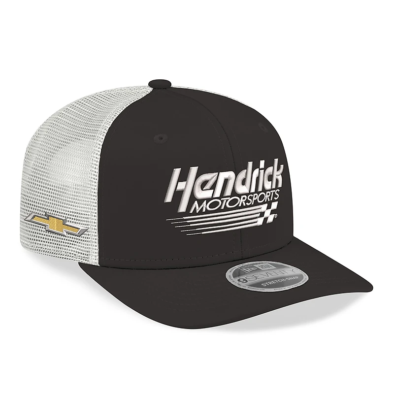Men's New Era  Black/White Hendrick Motorsports 2026  9SEVENTY Adjustable Trucker Hat