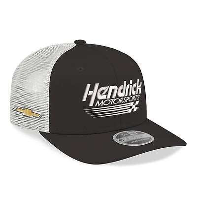 Men's New Era  Black/White Hendrick Motorsports 2026  9SEVENTY Adjustable Trucker Hat