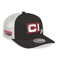 Men's New Era  Black/White William Byron 2026 Cincinnati 9SEVENTY Adjustable Trucker Hat