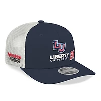 Men's New Era  Navy/White William Byron 2026 Liberty University 9SEVENTY Adjustable Trucker Hat