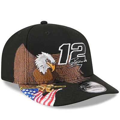Men's New Era Black Ryan Blaney A-Frame 9FIFTY Snapback Hat