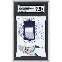 Leighton Vander Esch Dallas Cowboys Autographed 2019 Panini Flawless Sapphire Patch Tri-Color Relic #PA-LVE #3/10 SGC Authenticated 9.5 Card