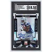 Dez Bryant Dallas Cowboys Autographed 2010 Donruss Elite Black Status #165 #1/1 SGC Authenticated 8.5/10 Card