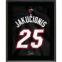 Kasparas Jakučionis Miami Heat 10.5" x 13" Jersey Number Sublimated Player Plaque
