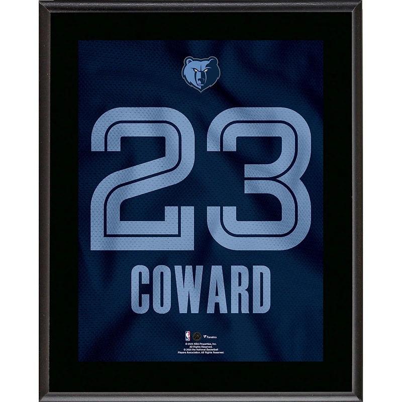 Cedric Coward Memphis Grizzlies 10.5" x 13" Jersey Number Sublimated Player Plaque