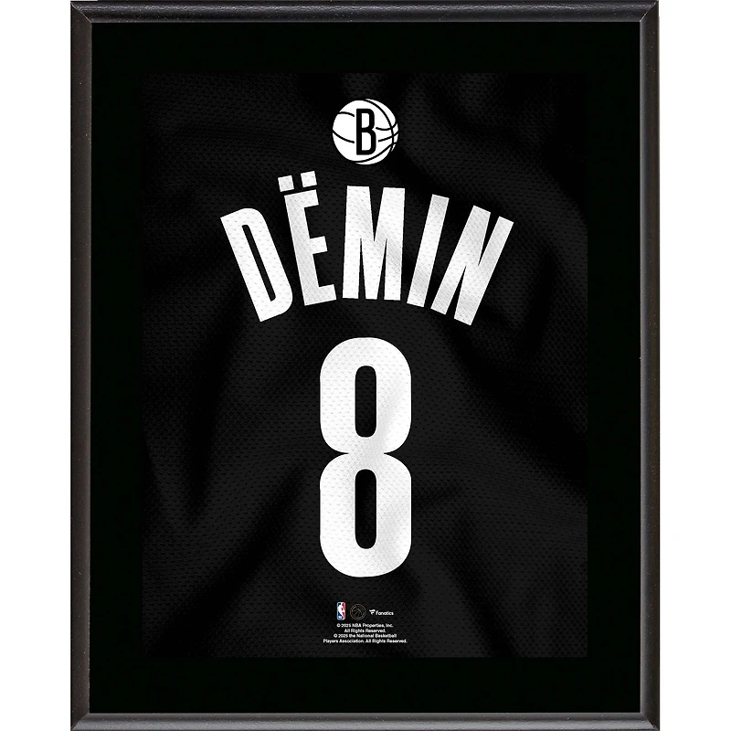 Egor Dëmin Brooklyn Nets 10.5" x 13" Jersey Number Sublimated Player Plaque