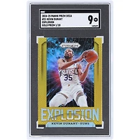 Kevin Durant Phoenix Suns 2024-25 Panini Prizm Deca Gold Prizm Explosion #21 #1/10 SGC Authenticated 9 Card